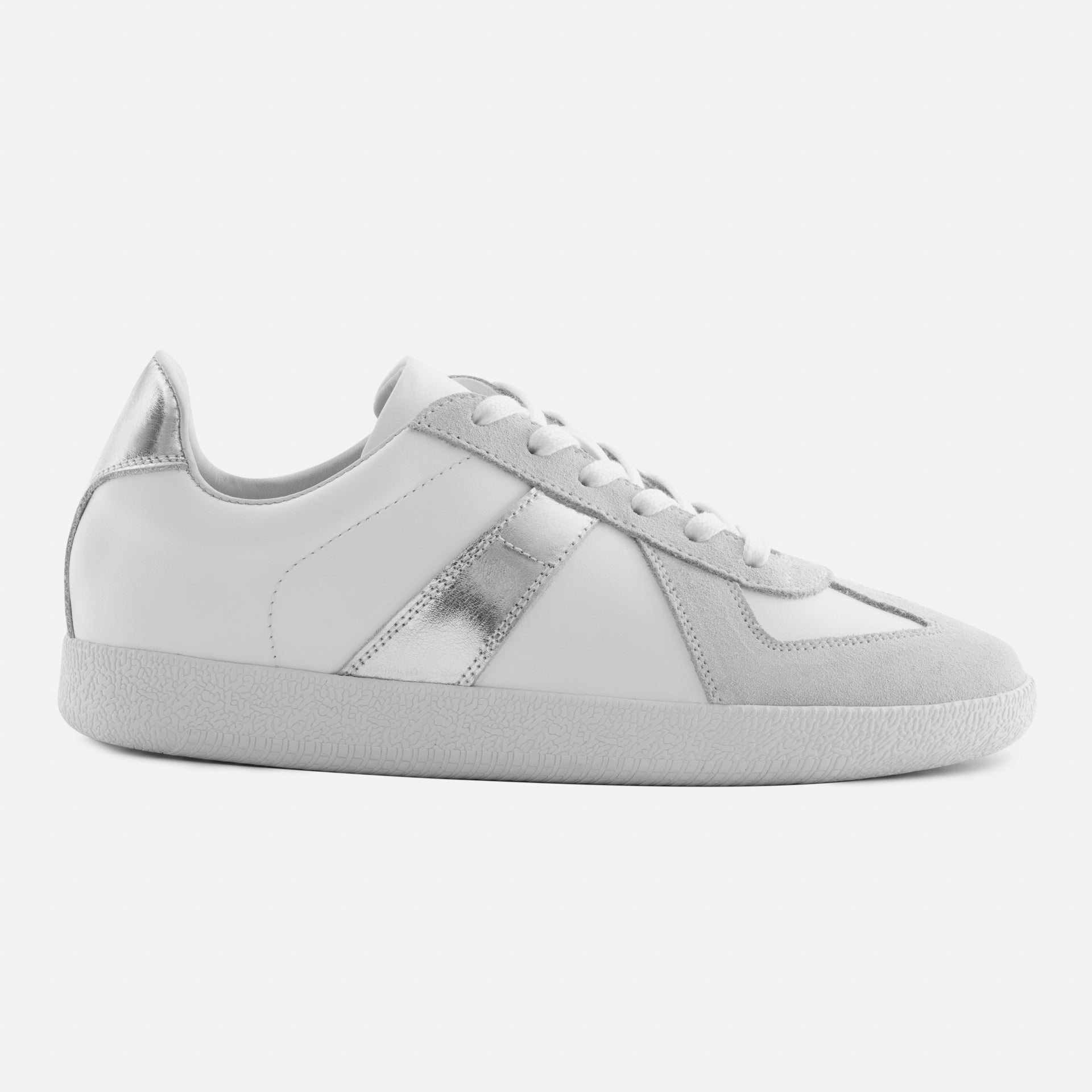 Morgen Trainers - Women's Metallic Leather & Suede