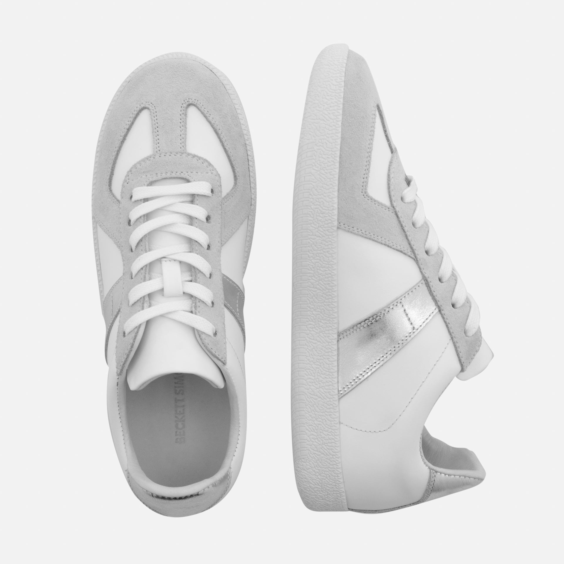 Morgen Trainers - Women's Metallic Leather & Suede